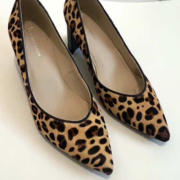 EUC Marc Fisher Leopard Print Calf Hair Pumps - Size 8M - Picture 4 of 16